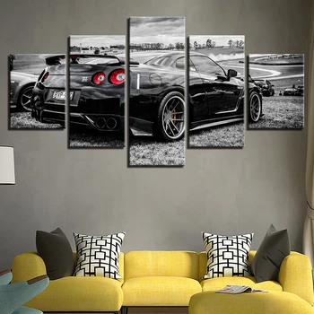 Modulárny Obrázky Wall Art Domáce Dekorácie HD Vytlačí 5 Kusov v Pohode Športové Auto Plátno na Maľovanie Svadobné Moderný Rámec Plagát