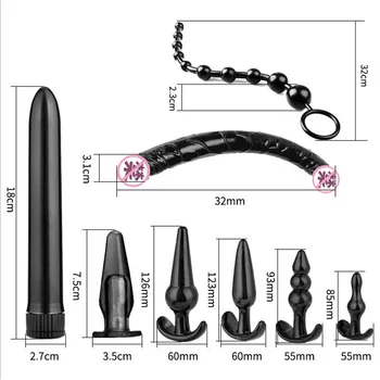 8-10Pieces/Set Godeho Análny Plug Zmes Vibrátor Análny Korálek Zadok Plug Stimulátor Klitorisu Sexuálne Hračky Pre Mužov, Ženy, Sex Produkty