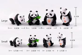 Šťastie Panda Micro Krajiny PVC Remesiel Tvorivé Domov Tortu Ozdoby Živice Dekor Záhradné Dekorácie, Doplnky Šťastie Mačka Figúrka