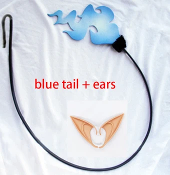 Ao č Blue Exorcista Okumura Rin Blue Exorcista Cosplay Chvost s ušami