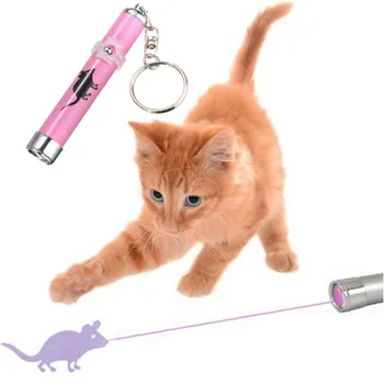Funny Zvieratá Laser Hračky Prenosné Tvorivé Pet Mačka Hračky LED Laserové Ukazovátko svetelné Pero S Jasnými Animácie Myši Tieň nahodnu
