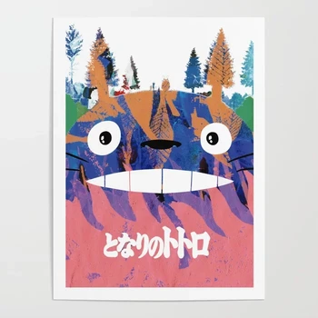 Domáce Dekorácie Hd Tlač Anime Obrázky Nástenné Kresby Modulárny Totoro Miyazaki Plagát Plátno, Maľovanie Na Obývacia Izba Č Rámec
