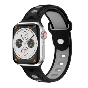 Športové silikónový Pre Apple hodinky Série 4/3/2/1Replace Náramok na Zápästie watchband Watchstrap pre apple hodinky 42mm 38 mm 40/44 mm