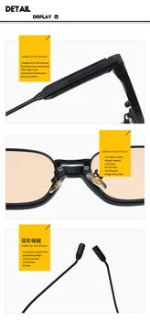 Iboode Klasické Retro slnečné Okuliare Kovové Pol Rám Unisex Okuliare Jazdy Cestovné Muži Ženy Okuliare UV400 Odtiene Slnečné Okuliare
