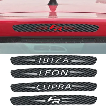 Auto Styling Uhlíkových Vlákien Štýl FR Brzdové Svetlo Nálepka Pre Seat Leon FR Ibiza Cupra Altea Exeo Vzorec Nálepky Auto Príslušenstvo