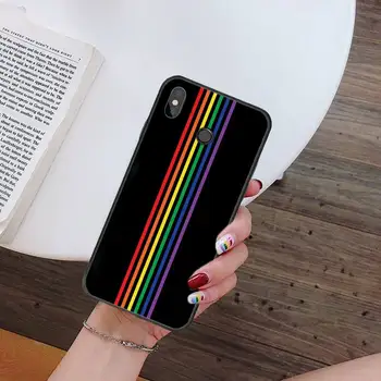 Rainbow umenie farbu maľby LGBT Telefón puzdro Pre Xiao Redmi mi poznámka max 3 5 6 8 9 10 t S SE lite pro Mäkké Silikónové Shell Kryt