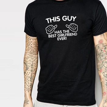 Vtipné TENTO CHLAP MÁ NAJLEPŠIE KAMARÁTKY NIEKEDY List Tlač bavlnené Tričko Pre mužov chlapec priateľ Top Tee Grafické Grunge Tumblr