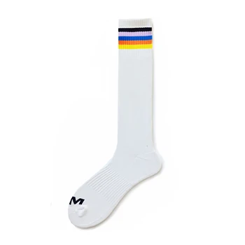 Móda Jedinečný Dizajn Rainbow Pruhované Ponožky Sexy Gay Top Vers Spodnej Mužov Nylon Športové Dlhé Trubice Futbal Ponožky Pohodlné