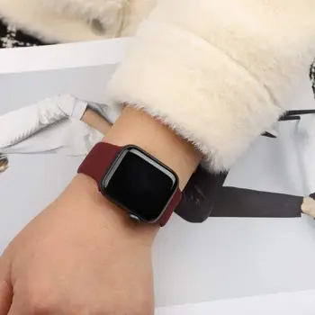 Silikónové Popruh Pre apple Hodinky kapela 44 mm 40 mm 38 mm 42mm 44 mm Gumy watchband smartwatch correa náramok iWatch 3 4 5 6 se band