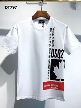 V zámorí Autentické 2020 NOVÉ T-Shirt D2 O-Krku Krátke tees rukáv Topy DSQ2 pánske Oblečenie DT797