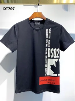 V zámorí Autentické 2020 NOVÉ T-Shirt D2 O-Krku Krátke tees rukáv Topy DSQ2 pánske Oblečenie DT797