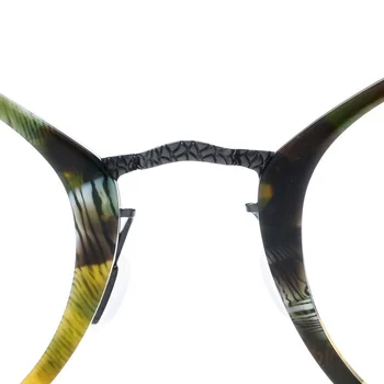 2021 Acetát Okuliare, Rám Muži Ženy Vintage Kolo Optické Predpis Okuliare Krátkozrakosť Ultralight Okuliare Okuliare 1852