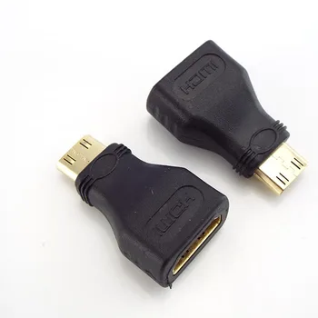 1/2/5 ks Mini kompatibilný s HDMI Prevodník Muž Na Štandardný Predlžovací Kábel Adaptéra Žena na Muža Konvertor Pozlátené 1080P