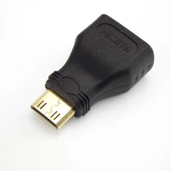 1/2/5 ks Mini kompatibilný s HDMI Prevodník Muž Na Štandardný Predlžovací Kábel Adaptéra Žena na Muža Konvertor Pozlátené 1080P