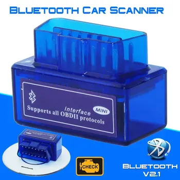 Nové Najnovšiu Verziu Mini Bluetooth-kompatibilné OBD2 Elm 327 V2.1 OBD 2 Auto Diagnostických nástrojov Skener Adaptér, Auto diagnostika