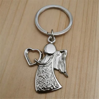Vysoká kvalita anjel keychain krúžok na roztomilý prívesok pre ženy kľúča držiteľa tvorivé portachiavi chaveiro llaveros taška čaro