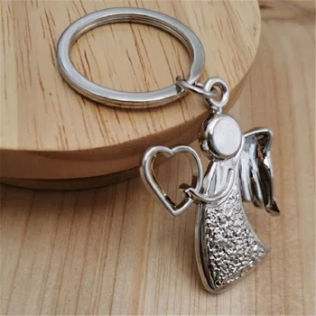 Vysoká kvalita anjel keychain krúžok na roztomilý prívesok pre ženy kľúča držiteľa tvorivé portachiavi chaveiro llaveros taška čaro