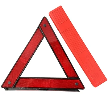 Auto Trojuholník Výstražný Symbol Autá Statív Núdzové Výstražné Znamenie Reflexné Zastavenie Tabuľa Auto Členenie Výstražný Trojuholník
