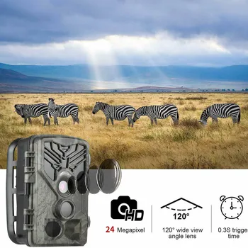 Nové 20MP Lov Kamery Vonkajšie Voľne žijúcich živočíchov Pozorovanie 1080P IR Filter Nočné Videnie Snímač Pohybu IP65 Vodeodolný Chodník Fotoaparát