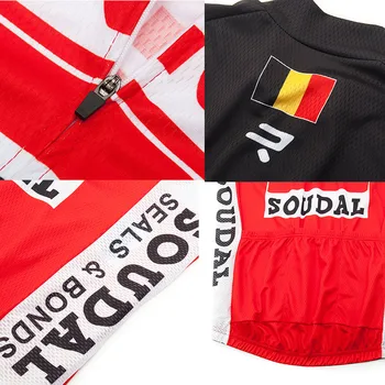 2021 Tímu Lotto Cyklistika Dres Bib Nastaviť MTB Belgicko Cyklistické Oblečenie Rýchle Suché Cyklistické Oblečenie Nosiť pánske Krátke Maillot Culotte