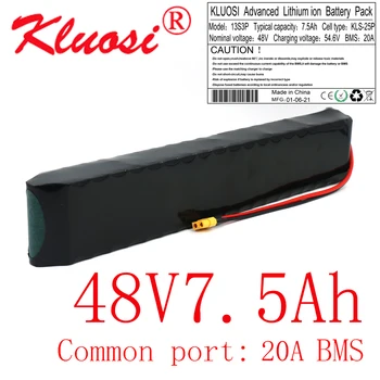 KLUOSI 48V 7.5 Ah 8Ah 13S3P 250W~750W 54.6 V Nabíjateľné Lítiové Batérie Vstavaný 20A Spoločné Port BMS Skúter Klince Motora