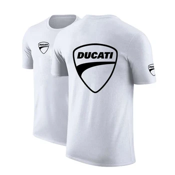 Letné Ducati Logo 2021 Mužov Nadrozmerné T-shirt Pohodlné Unisex Bavlna Hip Hop Móda Top High Street Bežné T-shirt