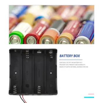 18650 Batérie Prípade Nádherné Batérie Úložný Box Plastový Držiak Batérie Pre 4 KS 18650 Batérie S Drôtom Vedie