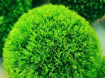 Dekoračné Umelé Trávy Loptu Plastové Listový Účinok Visí Zelená Tráva Loptu Dekorácia Umelé Topiary Loptu v 5 Veľkostiach