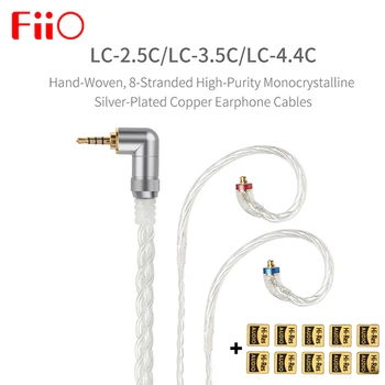 FiiO LC-2.5 C/3.5 C/4.4 C Ručne Tkané MMCX Vyvážený, slúchadlá náhradný kábel 2,5 mm, 3,5 mm 4.4 cm konektor pre Shure/Weston/JVC/FiiO