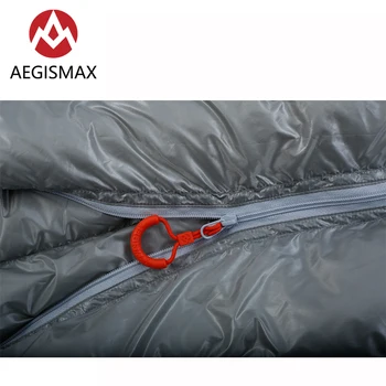 AEGISMAX Dospelých Unisex Outdoor Camping E M 190x72cm 800FP Biela Hus Nadol Obálky Spací Vak