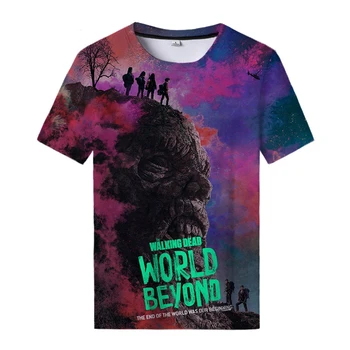 Nové T-Shirt Hororového TELEVÍZNEHO Seriálu The Walking Dead 3D Tlač Streetwear Muži Ženy Móda Nadrozmerné T Shirt Harajuku Tees Topy, Tričká