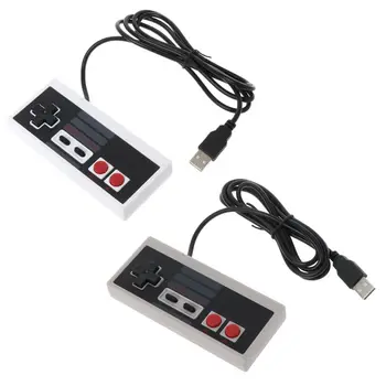 2021 Nový USB Ovládači Plug-Play, Plastové Čierna+Šedá pre NES PC Windows Nové