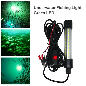 1200L LED Ponorné Rybárske Noci Svetla pod vodou Ryby Lákať Návnadu Finder Lampa Priťahuje Krevety Squid Krill Finder Lampa