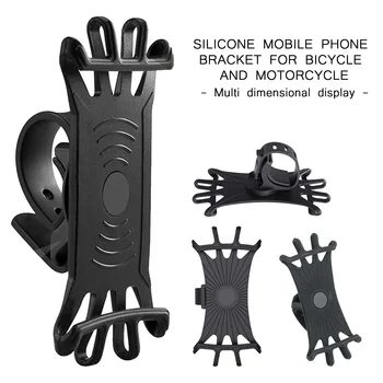 Na Motocykel, Bicykel, Silikónové Telefón Držiak Universal Car Phone Bicykel Motocykel Riadidlá Montáž Držiaka Telefón Držiak Na Príslušenstvo