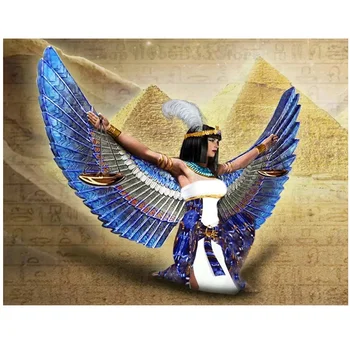 Egyptské Ženy Plné Námestie Kolo Vŕtať 5d Diy Diamond Maľovanie Anjel Krídla Výšivky Mozaikové Obrázky Podľa Čísla Nové Umenie Maľovať