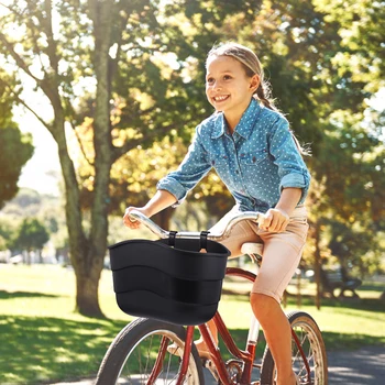 1 Ks Skúter Kôš Deti Košík Na Bicykel Závesný Košík Na Riadidlá Pre Deti Čierna