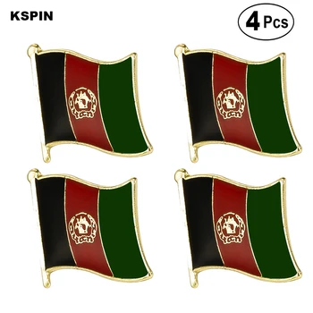 Afghanistan Flag Pin Lapel Pin Badge Brooch Icons 4pcs