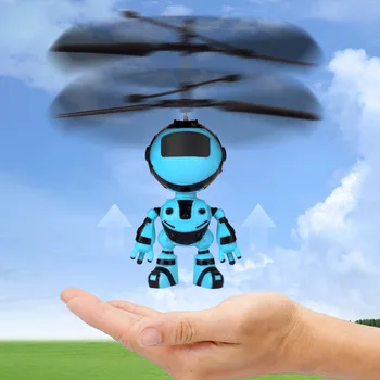 RC Inteligentné Ručné Snímanie Lietať Robot Deti Hračky, Elektronické Lietadla Pozastavenie Hračky Pre Dieťa Smart Akcie RC Robot S USB