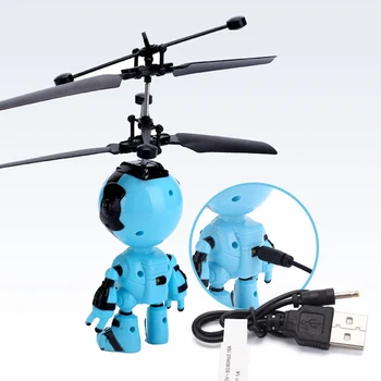 RC Inteligentné Ručné Snímanie Lietať Robot Deti Hračky, Elektronické Lietadla Pozastavenie Hračky Pre Dieťa Smart Akcie RC Robot S USB