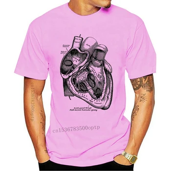 2020 Nový Krátky Rukáv Bežné Anatomické Srdce T-Shirt Anatómie Lekárskej Ilustrácia Lete Bežné Muž T Shirt Dobrej Kvality
