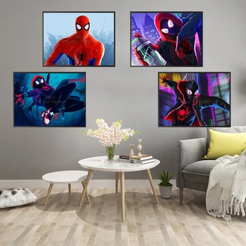 Marvel 5D Diamond Maľovanie Cartoon Spiderman Paralelného Vesmíru Nových Prírastkov Nastaviť Umenie DIY Plný Vrták Mozaiky Domáce Dekorácie