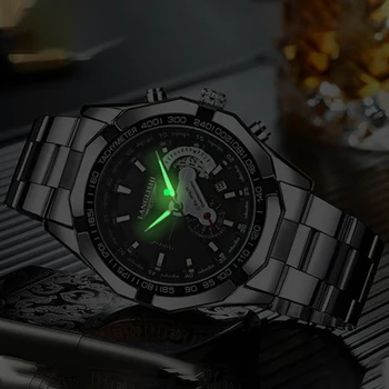LANGLISHI Automatický Pohyb Hodinky Pánske Hodinky Top Značky Luxusné Dovezené Pohyb Nepremokavé Svetelný Mechanické Náramkové hodinky