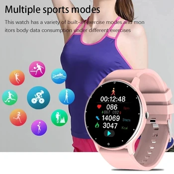 2021 Nové Módne Smart Hodinky Dámy Srdcovej Frekvencie, Krvného Tlaku Multifunkčné Športové Hodinky Muži Ženy Nepremokavé Smartwatch Ženy