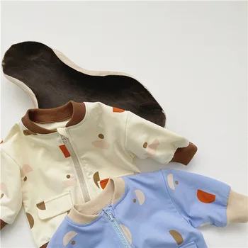 2021 Jar Nové Dieťa Deti Bunda Cartoon Coats Na Zips, Vrchné Oblečenie Pre Chlapcov A Dievčatá Windbreaker Deti Oblečenie