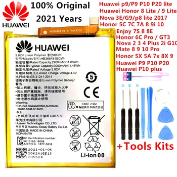 Pôvodný Huawei Ascend P9 P10 P20 Lite Česť 5C 5A 5X 6A 7X G7 8 8X 8C G9 9 9i 10 G10 Mate 8 9 10 Nova 2 2i 3 4 Plus Pro Batéria