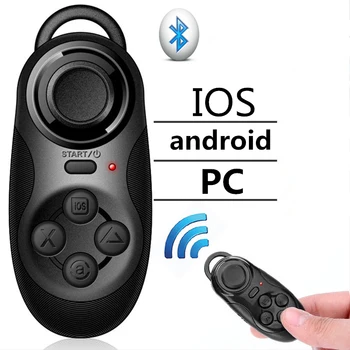 Mini Bluetooth Gamepad Bezdrôtový V4.0 Hra Rukoväť Mini VR Radič Diaľkové Pad Gamepad Pre IOS/Android Smartphone Ovládač