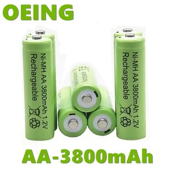 2021 Nové nabíjateľné batérie AA 3800 1.2 V, Ni MH 3800 MAH BTY Ni MH 1.2 V 2 kontroly