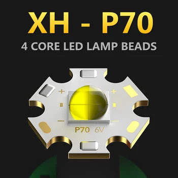 4*XHP70 Profesionálne LED Potápanie Blesk, pod vodou 100M Ponoriť Video Vyplniť Svetlá IPX-8 Nepremokavé 18650 Outdoor, Lov Horák