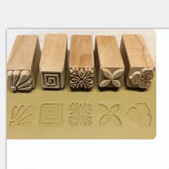 Keramické umenie dreva textúra tesnenie čistého masívneho dreva tlač kreatívny nástroj keramiky hliny, ílu, sochárstvo tlač sochárstvo nástroje