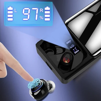 Y8 Bluetooth 5.1 Slúchadlá 10000mAh Plnenie Box Bezdrôtové Slúchadlá 9D Stereo Športové Vodotesné Slúchadlá Slúchadlá S Duálny Mikrofón